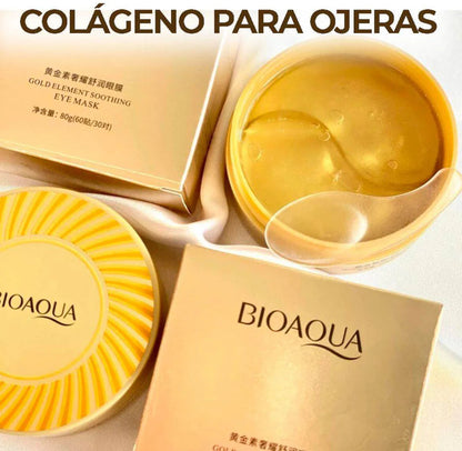 "Las ojeras oscuras hacen que tu rostro pierda brillo y juventud."     Parches de ojos BIOAQUA